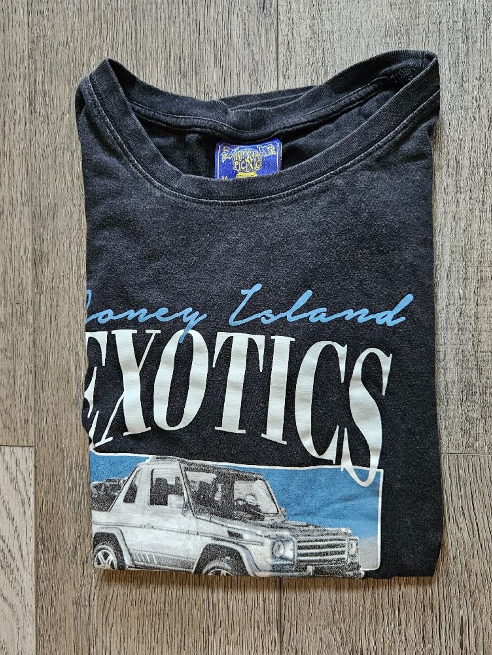 Coney Island Picnic Exotics G-Wagon Graphic T-Shirt Faded Black Mens Medium - Picture 3 of 6